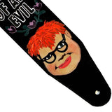 Monkees Custom leather guitar strap, Mr. Schneider