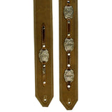 Nubuck Guitar Strap with Filligree Conchos