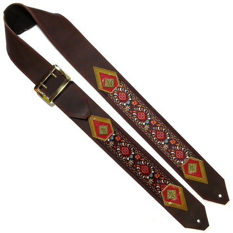 OOAK Textile Ribbon Guitar Strap