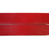 PS Red Chap Leather, Slick Backed Guitar Strap RSL