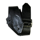 OOAK Black Reptile Leather Guitar Strap 43-51