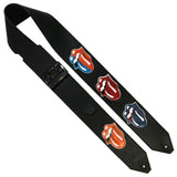 PS Limited Edition Stones Lips Leather Guitar Strap #1 *RSL