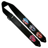 PS Limited Edition Stones Lips Leather Guitar Strap #2 *RSL