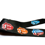 PS Limited Edition Stones Lips Leather Guitar Strap #3 *RSL