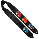 PS Limited Edition Stones Lips Leather Guitar Strap #3 *RSL
