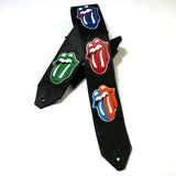 PS Limited Edition Stones Lips Leather Guitar Strap #5 *RS