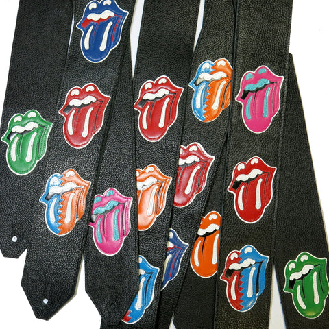 Limited Edition Rolling Stones Lips Leather Guitar Straps-COMING SOON!