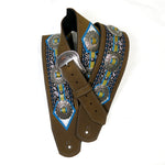 OOAK Vintage Textile Ribbon and Concho Guitar Strap