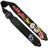 Rolling Stones Themed Guitar Straps