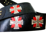 OOAK Knights Templar Guitar Strap-Sample Sale #1