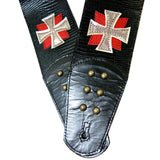 OOAK Knights Templar Guitar Strap-Sample Sale #1