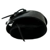 Thin Black Reptile Leather Guitar Strap Tassle Tip R+43-51