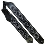 Voodoo Skulls Textile & Leather Guitar Strap