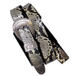 PS OOAK Python Western Buckle Guitar Strap 44" to 58"