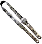 PS OOAK Python Western Buckle Guitar Strap 44" to 58"