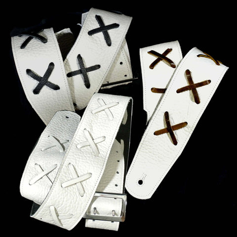 PS LE "X" White Buffalo Guitar Strap *L