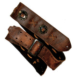 Wide Brown Concho Guitar Strap