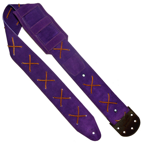 Purple Suede Exact Jimi Hendrix Replica Guitar Strap
