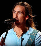 Jake Owen in Jeri Hart guitar strap on CMAs