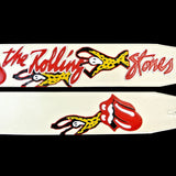 OOAK Rolling Stones White Voodoo Guitar Strap