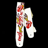 OOAK Rolling Stones White Voodoo Guitar Strap