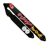 OOAK Rolling Stones Double Voodoo Guitar Strap