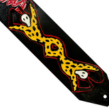OOAK Rolling Stones Double Voodoo Guitar Strap