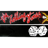 OOAK Rolling Stones Double Voodoo Guitar Strap